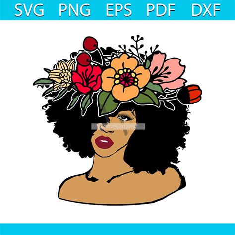 Black Woman Svg Melanin Svg Afro Girl Svg Black Girl Svg Inspire