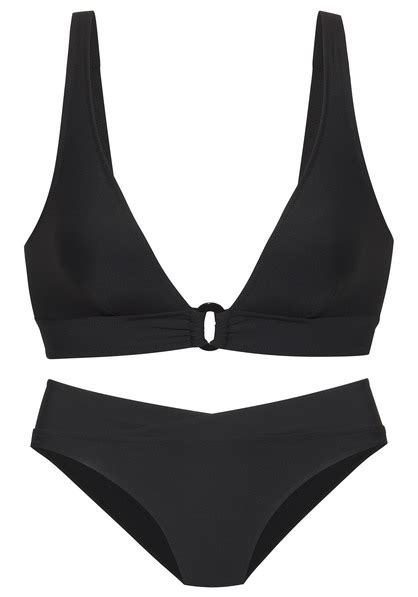 LASCANA Triangel Bikini Noemi Schwarz Cup A B 34