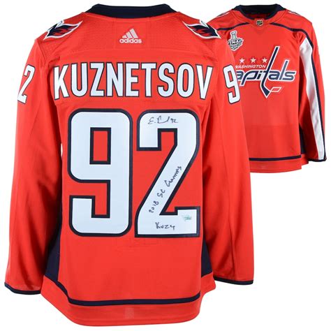 Autographed Washington Capitals Evgeny Kuznetsov Fanatics Authentic ...