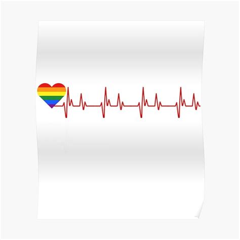 Lgbt Heartbeat Lgbt Rainbow Heartbeat Gay And Lesbian Pride Lgbt Rainbow Gift Tri Blend
