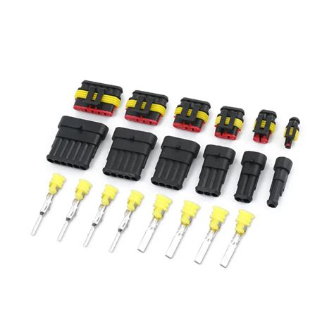 Kit De Plug Conector De Fio El Trico Para Carro 5 Conjuntos De 2 Pinos