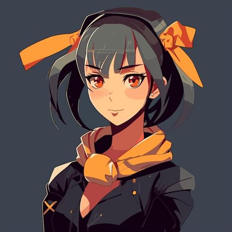 Premium Vector Hot Anime Girl Character Vector Illustration Design Manga Anime Girl Portrait