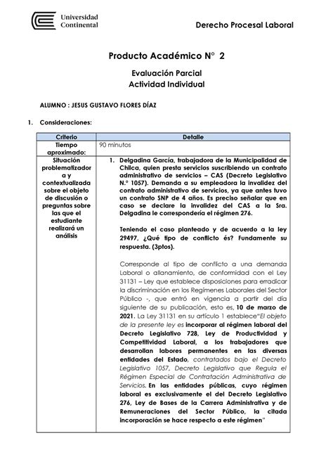 Pa02 Derecho Procesal Penal I Derecho Editar Producto Académico