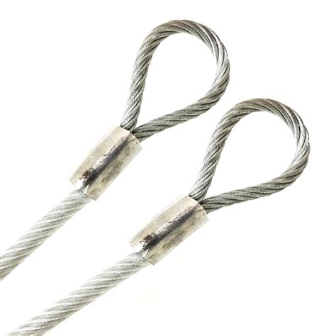 Psi 1 4 Vinyl Coated Galvanized Steel Cable With Looped Ends Flexible Multi Purpose Diy Outdoor