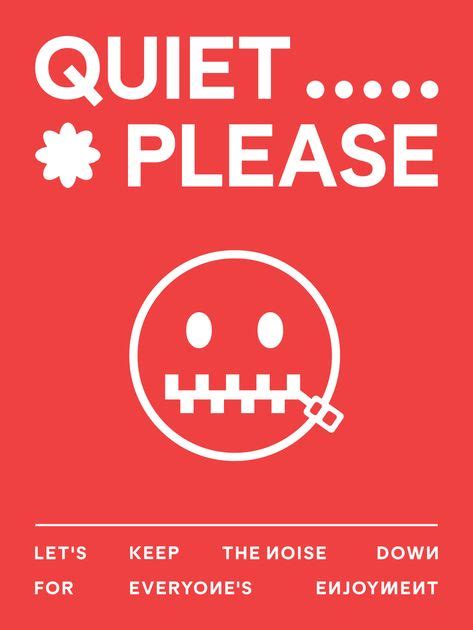 Quiet Please Signage Design Template Poster Design Template Customize