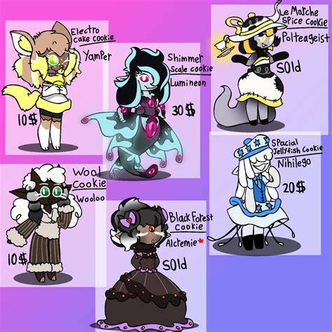 Cookie Run Pokemon Adopts Closed By Thechaoticabyss On Deviantart
