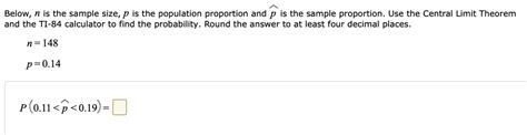 Below N Is The Sample Size P Is The Population Proportion And P Is The