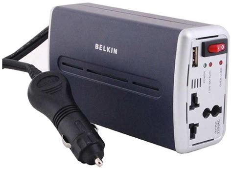 Buy Belkin Ac Anywhere Power Inverter Car Charger Convert 12v Dc Into 220v Ac Online At Low