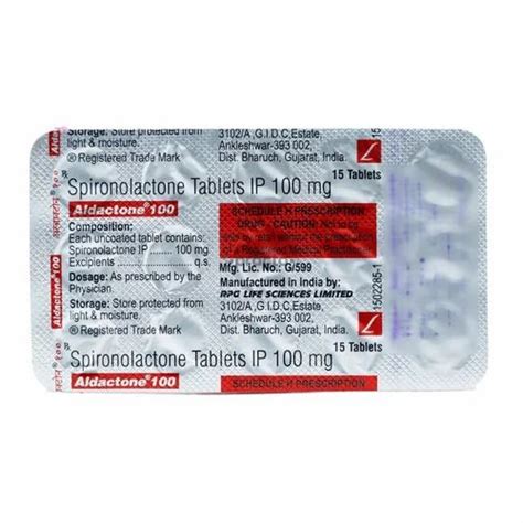 Aldactone Spironolactone Tablet At Rs 26 Strip In Ambala ID 25867217012