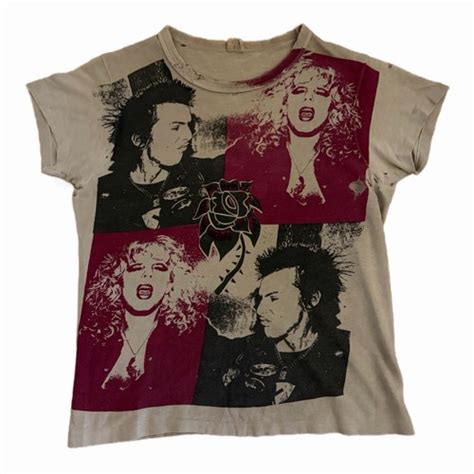 Vintage 70s Sid Vicious And Nancy Fifth Column Sex Pistols Punk T Shirt EBay