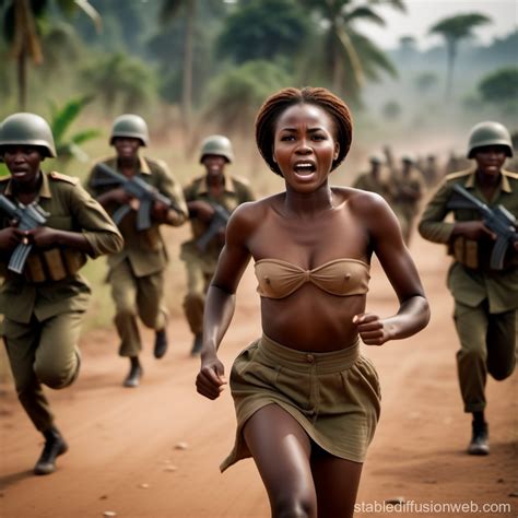 Desperate Naked Congolese Woman S Escape Stable Diffusion Online