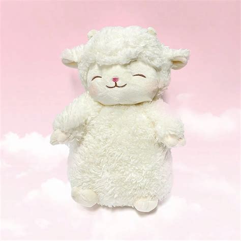 Miniso 1 pièce Peluche douce d agneau blanc animal en peluche