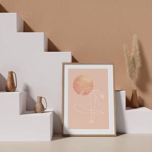Woman Sitting Crossed Legs Fine Art Print Abstract Nude Pastel Colors Wall Art Female Body Line