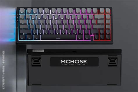 Mchose G Rgb Gasket Mechanical Wireless Gaming Keyboard Crystal Black Hot Swappable