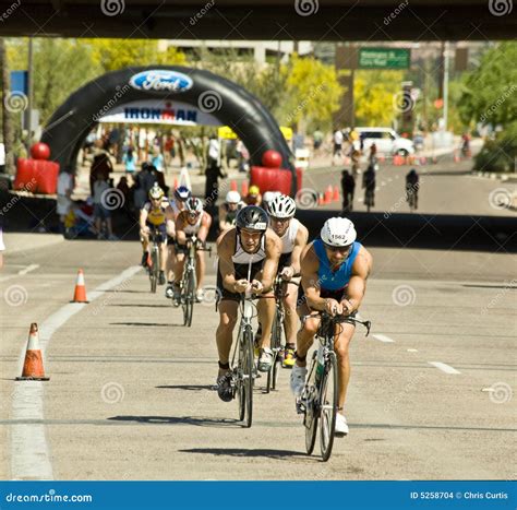 Phoenix Ironman Triathlon editorial stock image. Image of motivation