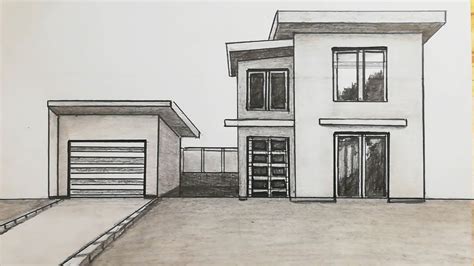 Modern House Drawing