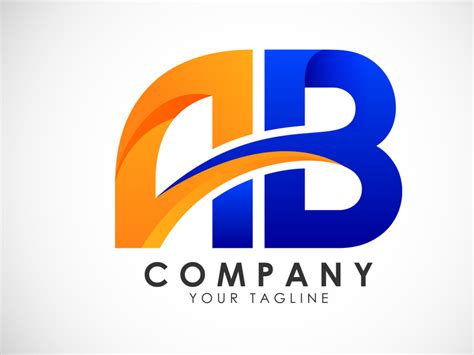 Initial Letter A B Logo Design Vector Template. Graphic ~ EpicPxls