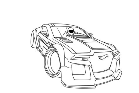 Coloriage Hot Wheels voiture et pilote dessin gratuit à imprimer