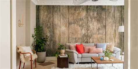 Rustic Wood Planks Wallpaper - Shop now at Happywall