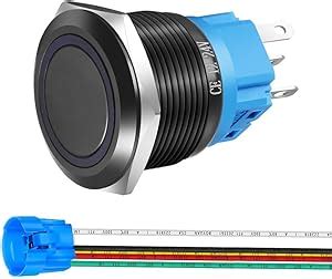 Gebildet 22 mm Edelstahl Taster 12 V24 V LED 1 Schließer 1 Öffner