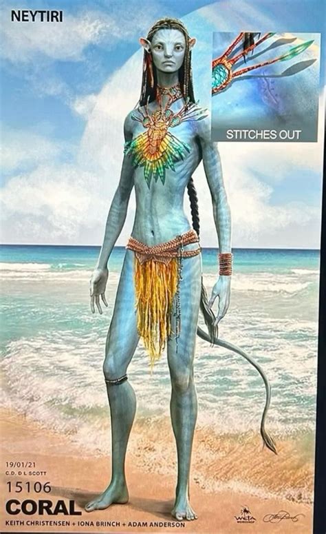 Avatar Neytiri Concept Art Avatar Way Of Water Outfits Neytiri