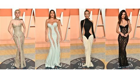 Barely There Celebrities Embrace Naked Fashion Trend At Oscar After Parties