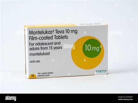 Montelukast Drug Used In The Treatment Of Asthma Stock Photo Alamy