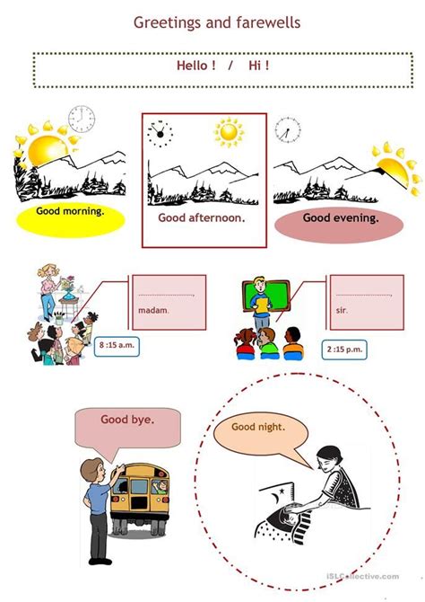 Greetings - English ESL Worksheets for distance learning and physical ...