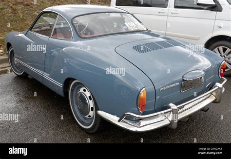 Volkswagen VW Karmann Ghia Grey Gray Vintage Retro On Show Shine