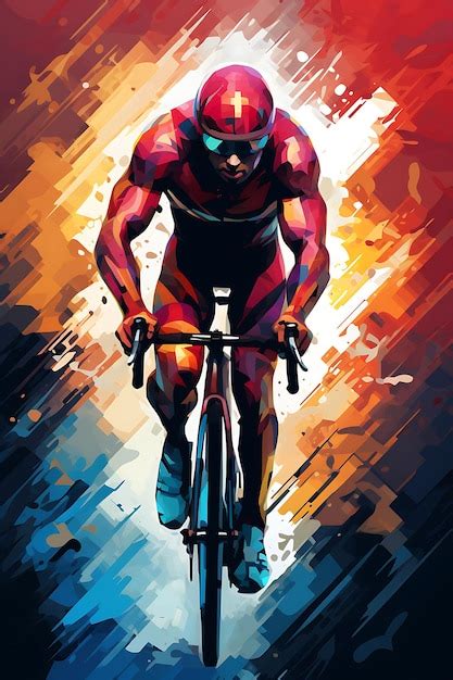 Premium Photo Illustration Ironman Triathlon Strength And Endurance