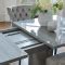 Emilia High Gloss Silver Wood Cm Extending Dining Table