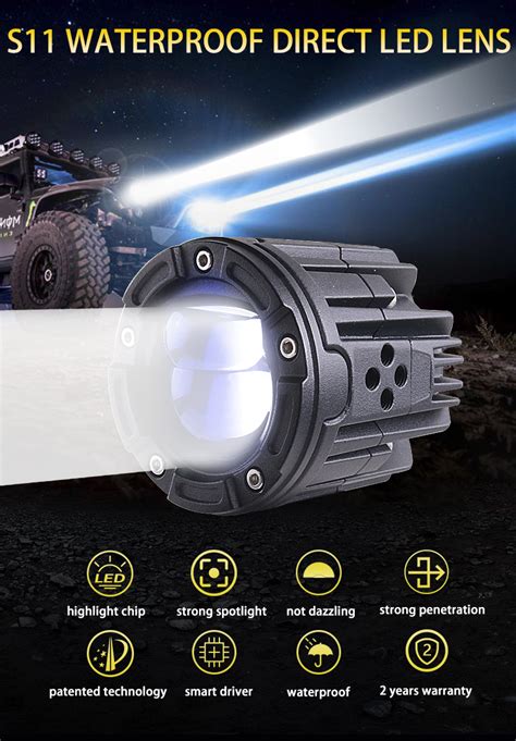 Sanvi Bi Led Projector Retrofit Lens Headlight Blue Lens High Low Beam ...