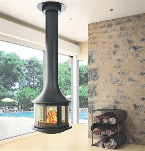Jc Bordelet Eva 992 Suspended Wood Fireplace By Sculpt Fireplace
