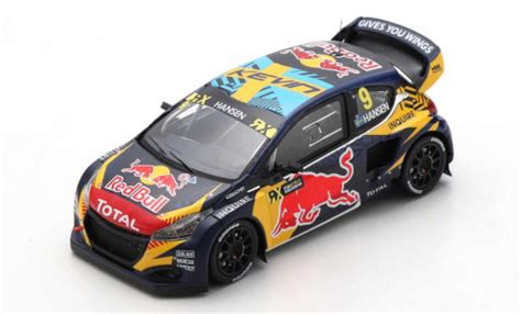 Miniature Peugeot Spark Wrx No Team Hansen Red Bull Rallye