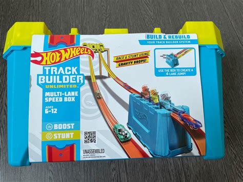 Hot Wheels Track Builder Unlimited Multi Lane Speed Box Hobbies Toys