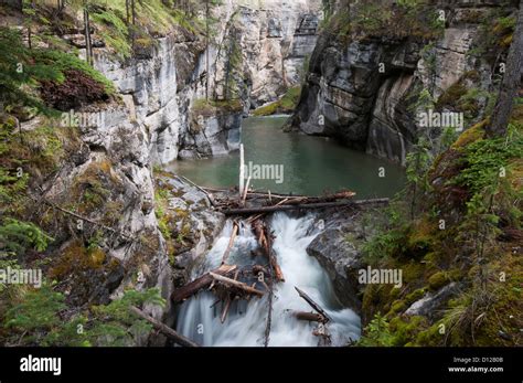 Maligne Canyon Alberta Canada Stock Photo Alamy