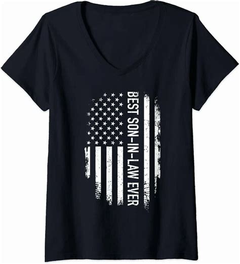 Hot Trending Kiraa Tee With Us American Vintage Flag Best Son In Law Ever Tshirt Walmart