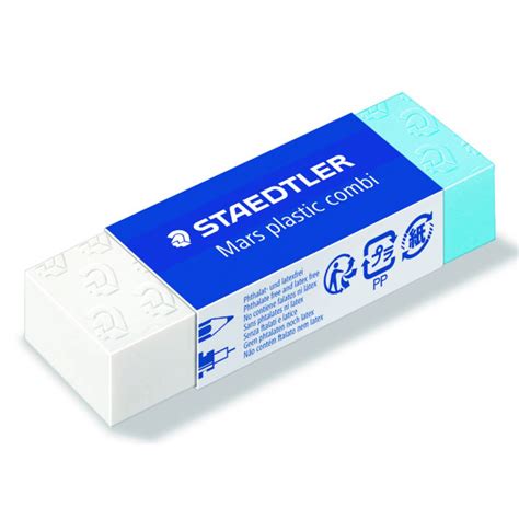 Gomme Effacer Bleue Et Blanche Combi Mars Plastic Combi Staedtler No