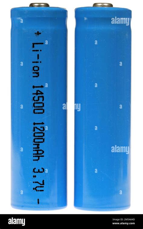 AA lithium-ion rechargeable batteries isolated on white background ...