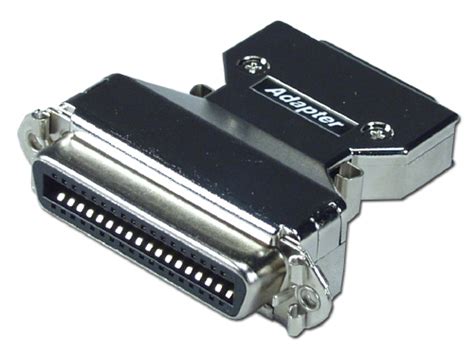 Centronics 36 F to Mini-Centronics 36 M IEEE1284 Parallel Adaptor