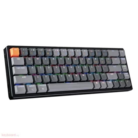 Геймърска Механична клавиатура Keychron K Hot Swappable Gateron Red Switch White LED