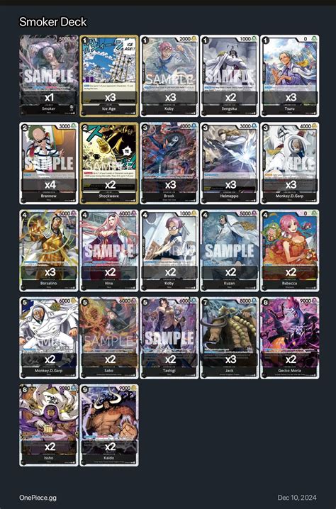 Smoker Deck One Piece Card Game Deck | OnePiece.gg