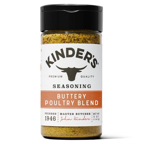 Kinder S Buttery Poultry Blend Seasoning And Rub 5 Oz Bbq Grill Sauté Smoke