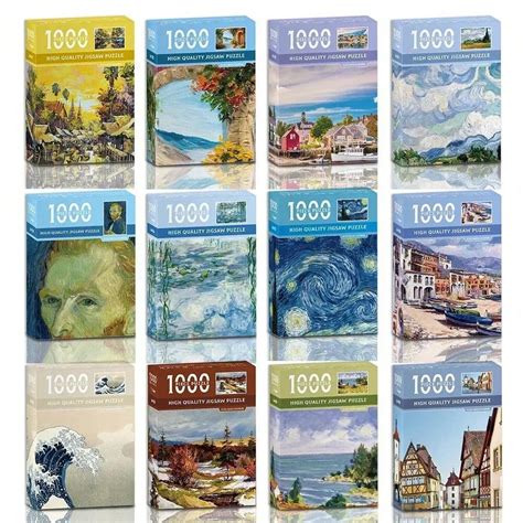 Quebra Cabeça Pinturas Famosas - 38-26cm-mini-quebra-cabe-a-1000-pe-as-para-adultos-famosa-pintura-a-leo ...