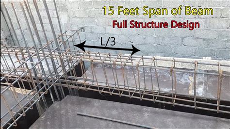 feet span  beam structural design  details youtube