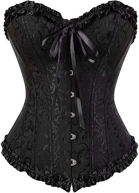 Amazon SZIVYSHI Corset Tops For Women Bustier Shapewear Lingerie Lace Waist Push Up
