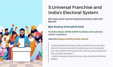 universal franchise  indias electoral systempdfpptpdfth class