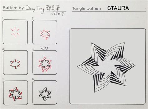 Zentangle Pattern Staura Damy