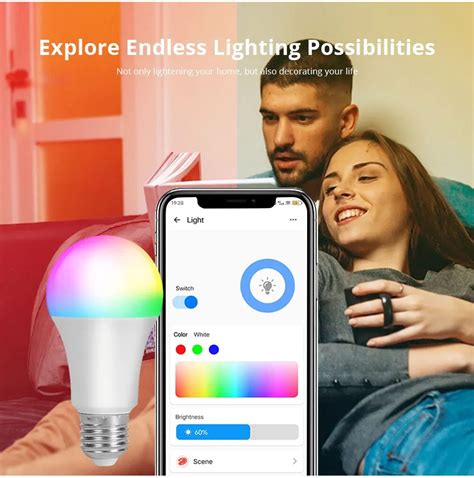 Ewelink Ampoule Led Intelligente Wifi Zigbee V Rgb Pour Google