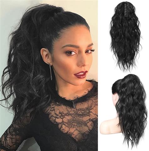 Hoojih Ponytail Extension Clip In Ponytail Hair Extension
